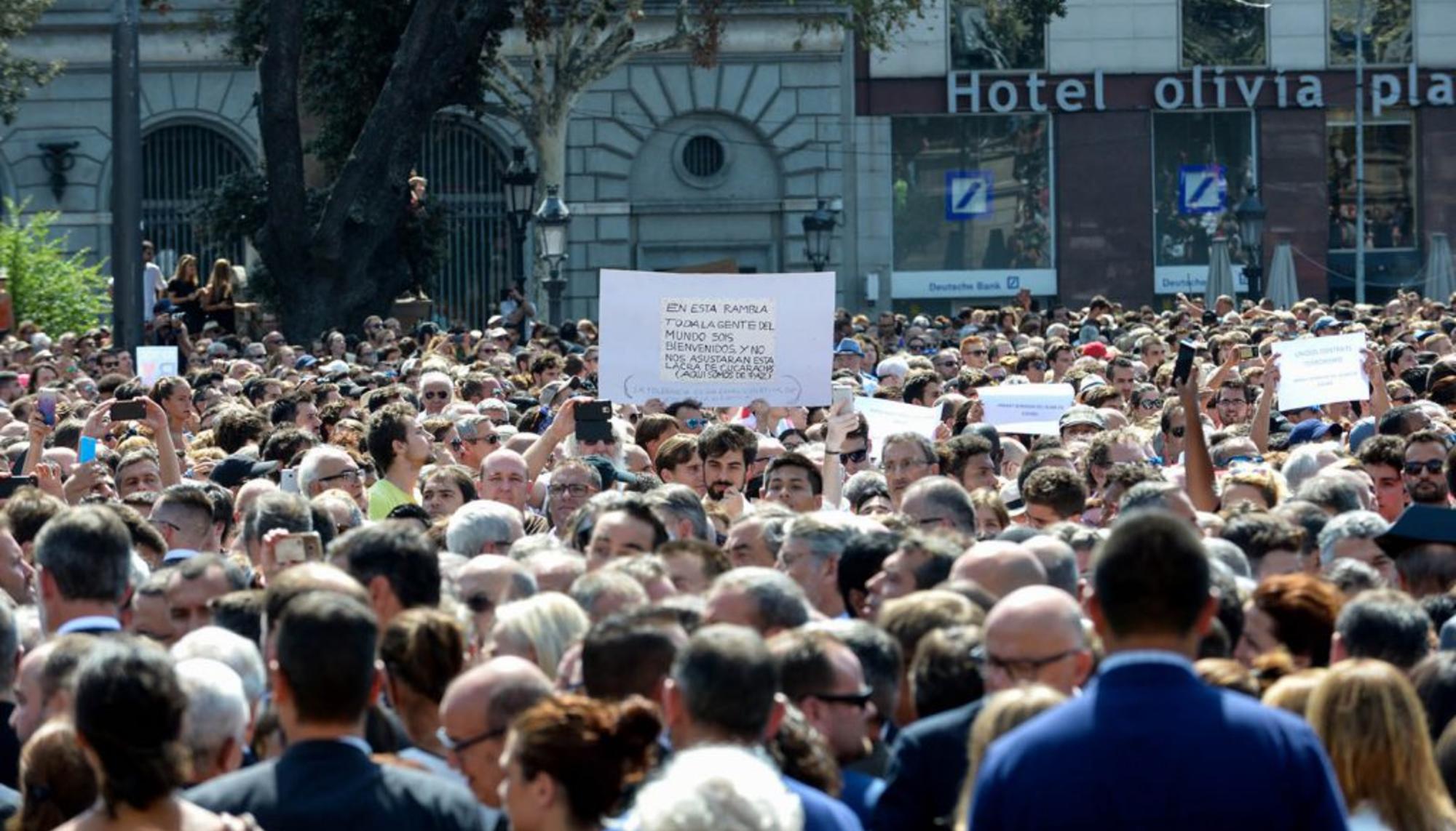 concentracion atentado barcelona